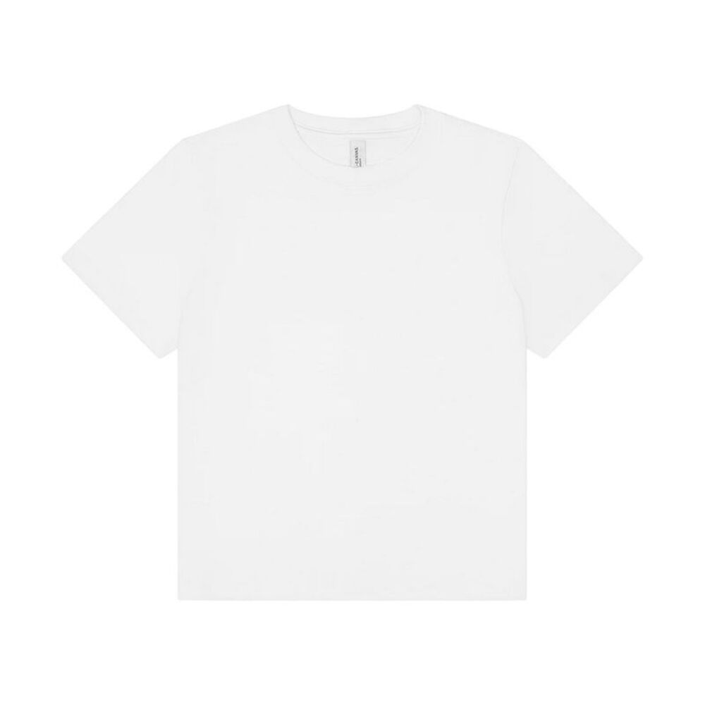 Womens/Ladies Heavyweight Boxy T-Shirt / White